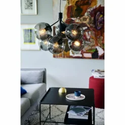 Suspension Nordlux IVONA Noir, 6 lumières