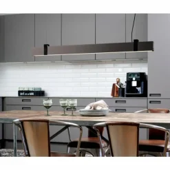 Suspension Nordlux LILT LED Chrome, Noir, 1 lumière