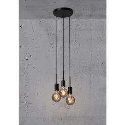 Suspension Nordlux PACO Noir, 3 lumières