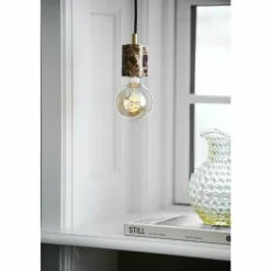 Suspension Nordlux SIV Aspect marbre, Noir, 1 lumière