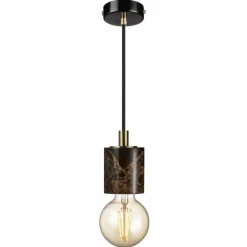Suspension Nordlux SIV Aspect marbre, Noir, 1 lumière