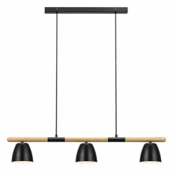 Suspension Nordlux THEO Bois clair, Noir, 3 lumières