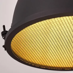 Suspension Ogho Noir, 2 lumières