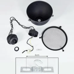 Suspension Ogho Noir, 1 lumière