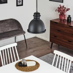 Suspension Ogho Noir, 1 lumière