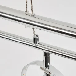 Suspension Ogoki LED Chrome, 4 lumières