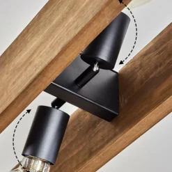 Suspension Olomouc Écru, Noir, 4 lumières