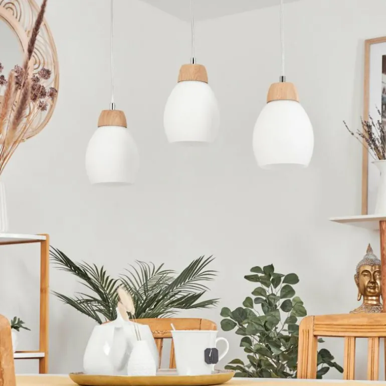 Suspension Ombucta Écru, 3 lumières