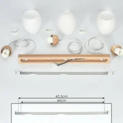 Suspension Ombucta Écru, 3 lumières