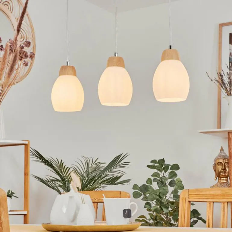 Suspension Ombucta Écru, 3 lumières