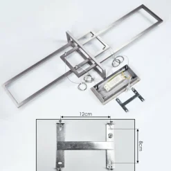 Suspension Omega LED Argenté, 1 lumière