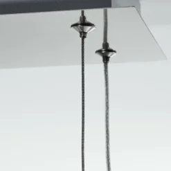 Suspension Omega LED Argenté, 1 lumière