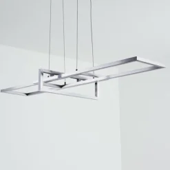 Suspension Omega LED Argenté, 1 lumière