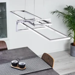 Suspension Omega LED Argenté, 1 lumière