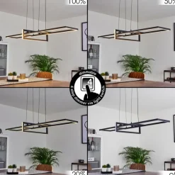 Suspension Omega LED Noir, 1 lumière