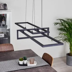 Suspension Omega LED Noir, 1 lumière