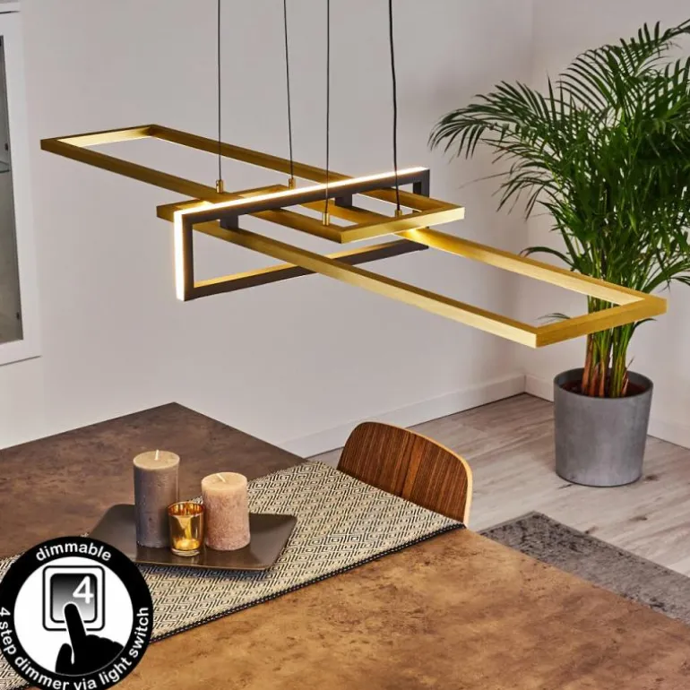 Suspension Omega LED Noir, 1 lumière