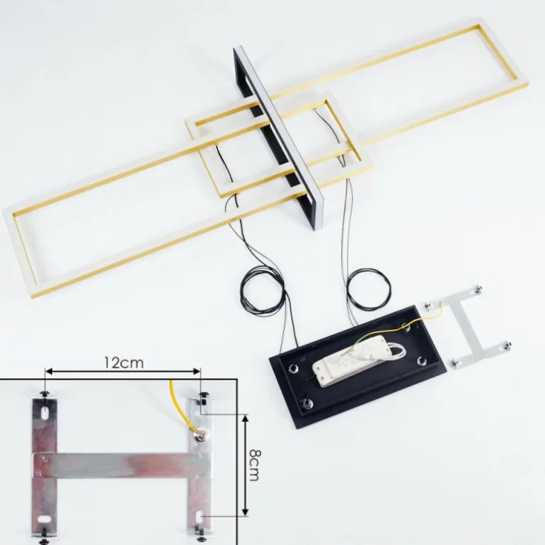 Suspension Omega LED Noir, 1 lumière