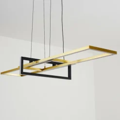 Suspension Omega LED Noir, 1 lumière