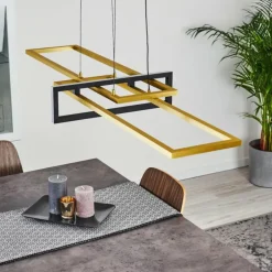 Suspension Omega LED Noir, 1 lumière