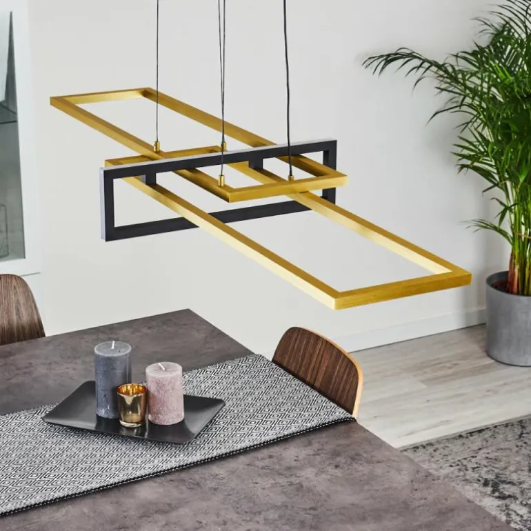 Suspension Omega LED Noir, 1 lumière