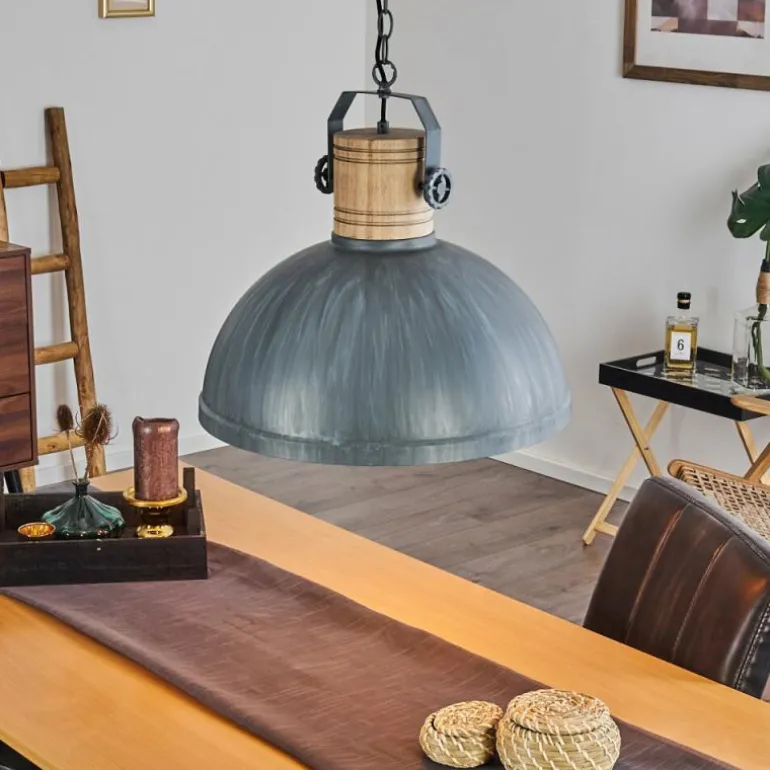 Suspension Orny Bleu, Gris, 1 lumière