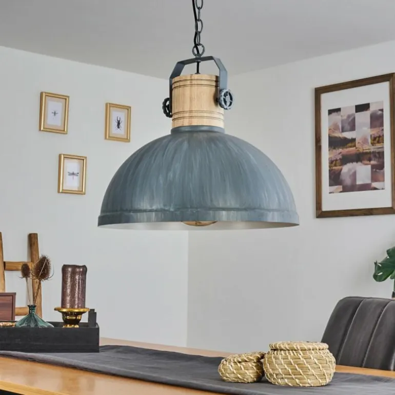 Suspension Orny Bleu, Gris, 1 lumière