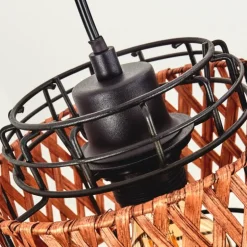 Suspension Otta Noir, 3 lumières