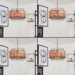 Suspension Otta Noir, 1 lumière