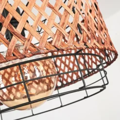 Suspension Otta Noir, 1 lumière