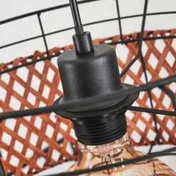 Suspension Otta Noir, 1 lumière