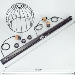 Suspension Pajalta Écru, 3 lumières