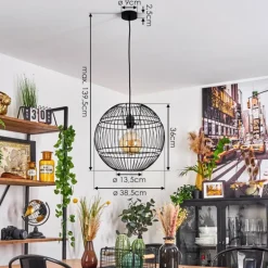 Suspension Pampanillo Noir, 1 lumière