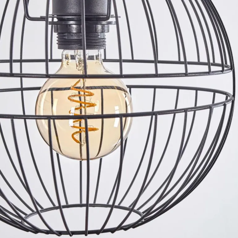 Suspension Pampanillo Noir, 3 lumières