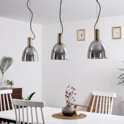 Suspension Panuhe Laiton, 3 lumières