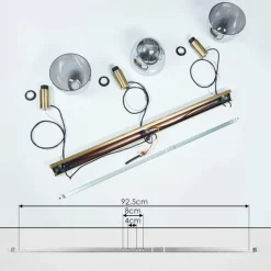 Suspension Panuhe Laiton, 3 lumières