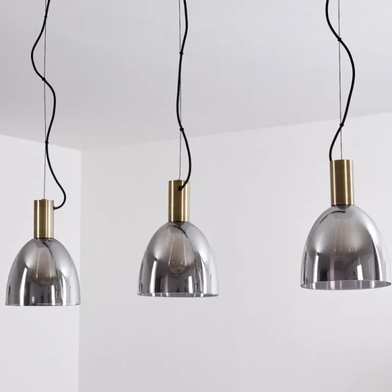 Suspension Panuhe Laiton, 3 lumières