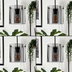 Suspension Parane Fumé, 4 lumières