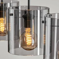 Suspension Parane Fumé, 4 lumières