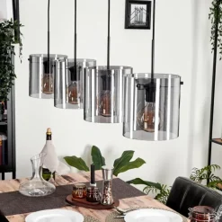 Suspension Parane Fumé, 4 lumières