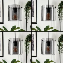 Suspension Parane Fumé, 3 lumières