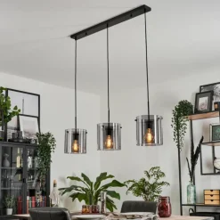 Suspension Parane Fumé, 3 lumières