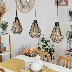 Suspension Pardieiro Noir, 3 lumières