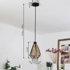 Suspension Pardieiro Noir, 1 lumière