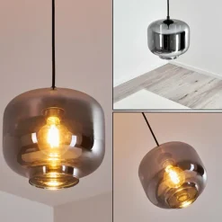 Suspension Patterson Noir, 1 lumière