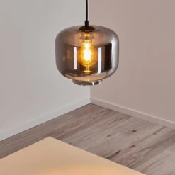 Suspension Patterson Noir, 1 lumière