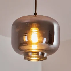 Suspension Patterson Noir, 1 lumière