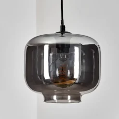 Suspension Patterson Noir, 1 lumière