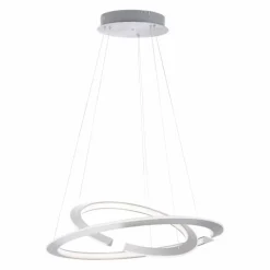 Suspension Paul Neuhaus ALESSA LED Argenté, 2 lumières, Télécommandes