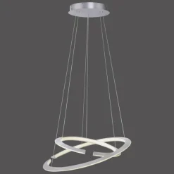 Suspension Paul Neuhaus ALESSA LED Argenté, 2 lumières, Télécommandes